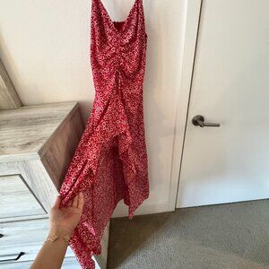 Red Floral Dress